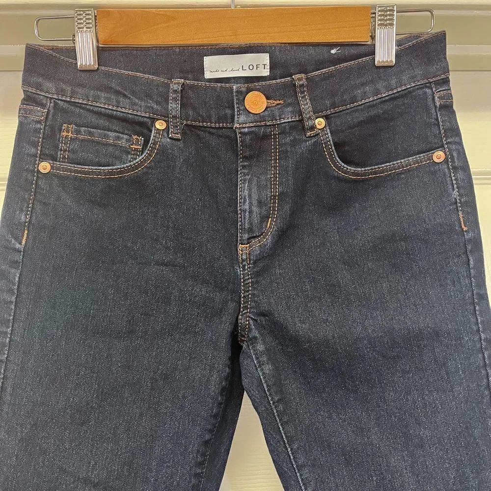 Loft Modern Skinny Dark Wash Jeans sz 2 NWOT